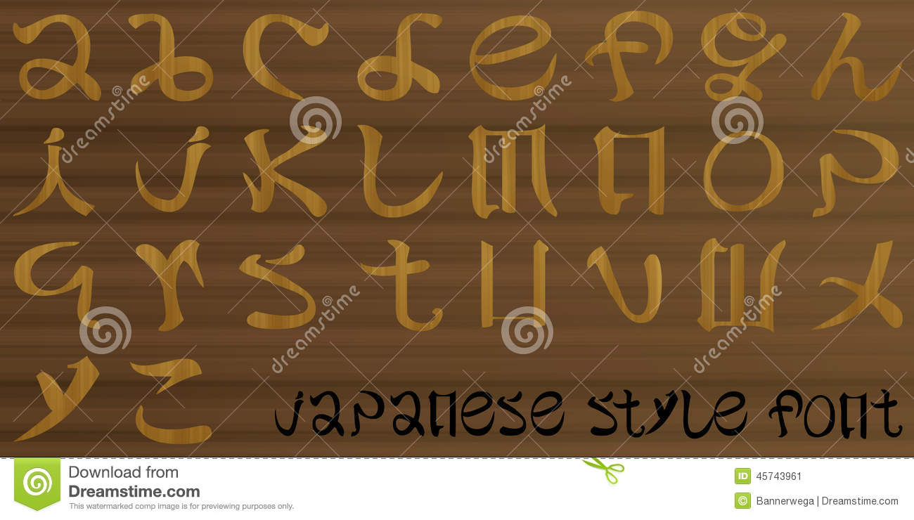 japanese style font